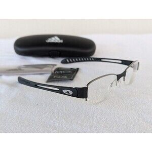 Adidas Designer Eyeglasses a881-60-6053 Black & Metal 50 [] 19 1 135